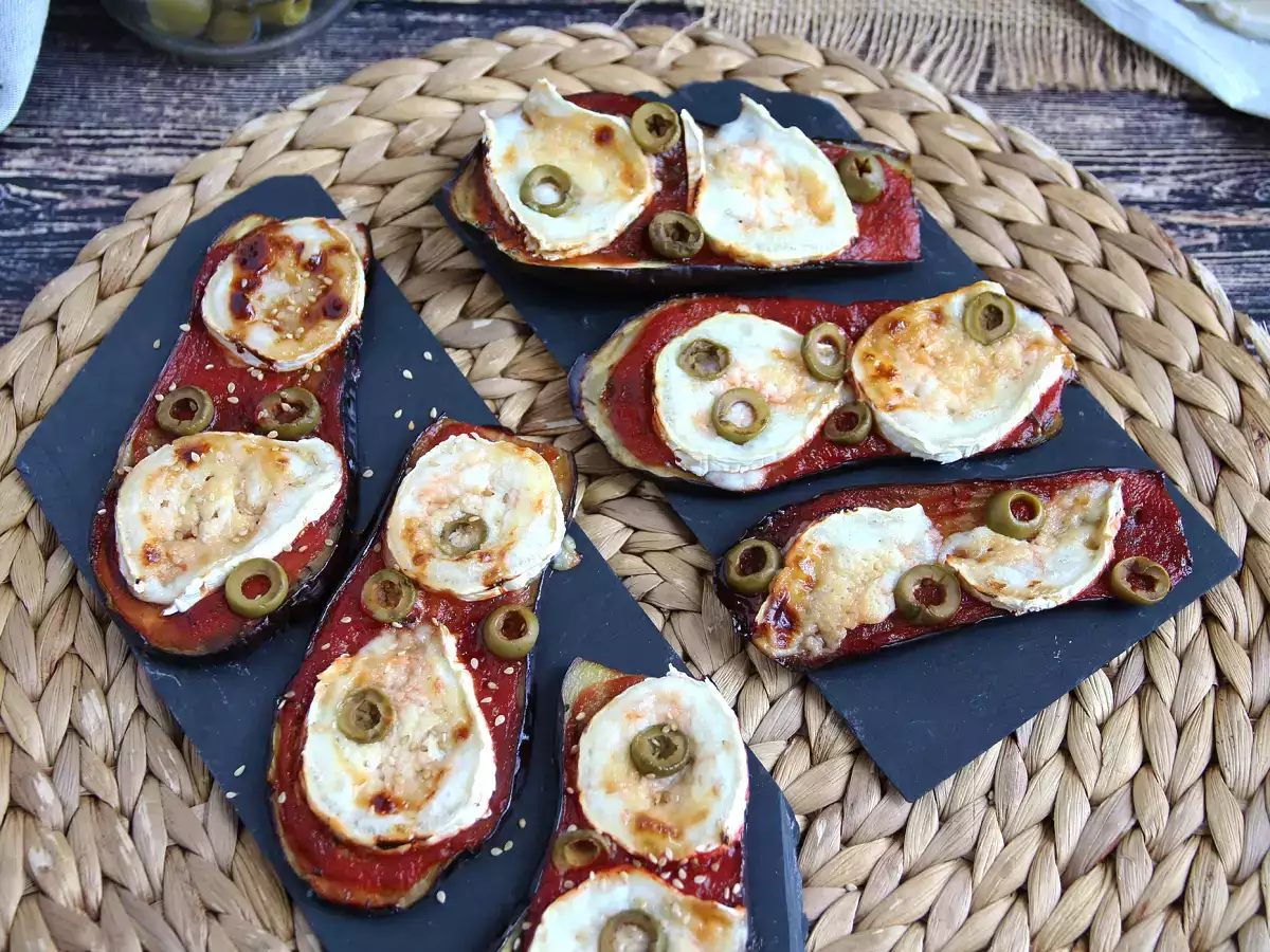 Toast z baklažánu s paradajkami a kozím syrom - foto 4
