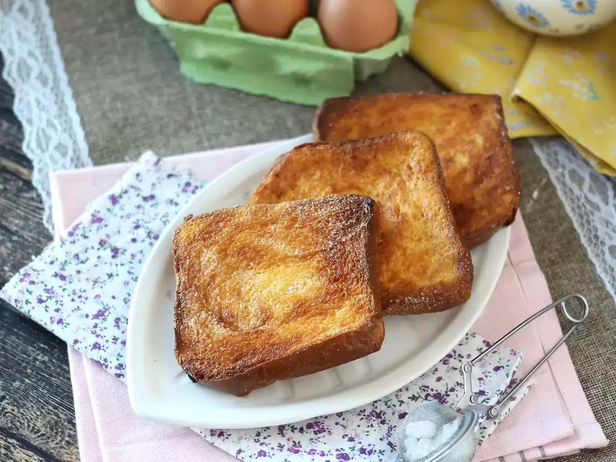 Torrijas vo fritéze s brioškovým chlebom, tradícia bez komplikácií - foto 2