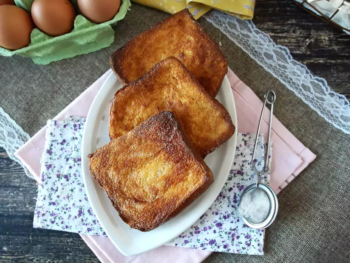 Torrijas vo fritéze s brioškovým chlebom, tradícia bez komplikácií - foto 8