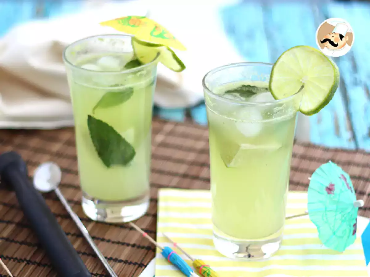 Uhorkové Mojito, nealkoholický koktail