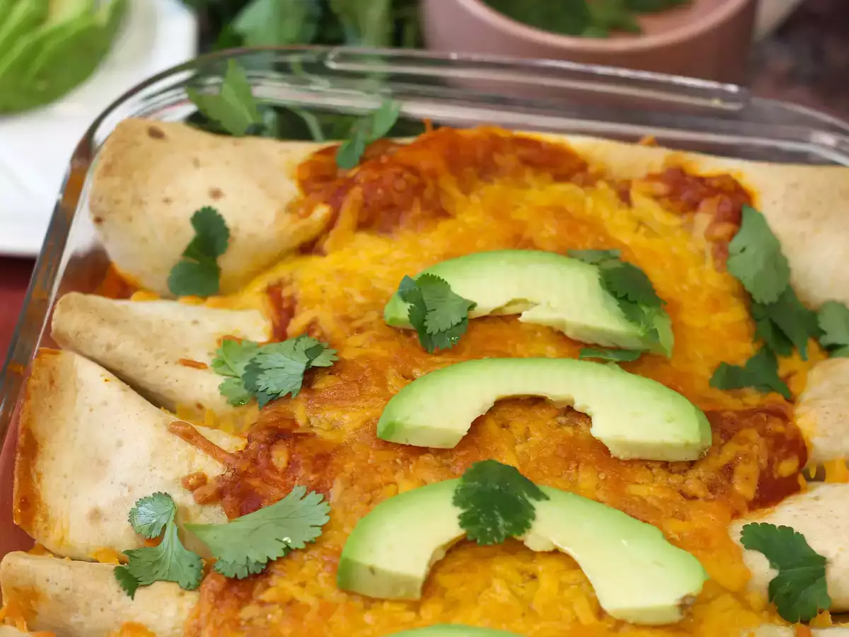 Vegetariánske enchiladas - foto 2