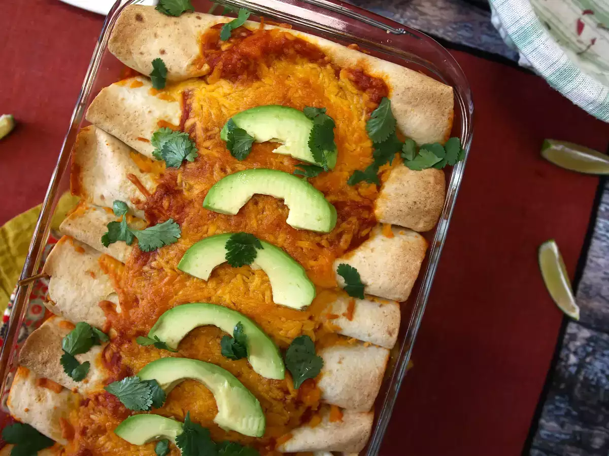 Vegetariánske enchiladas - foto 6