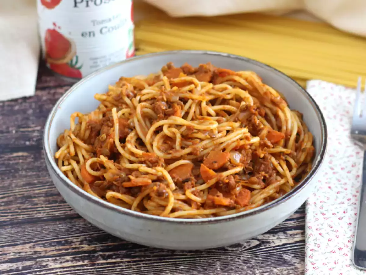 Vegetariánske špagety bolognese!
