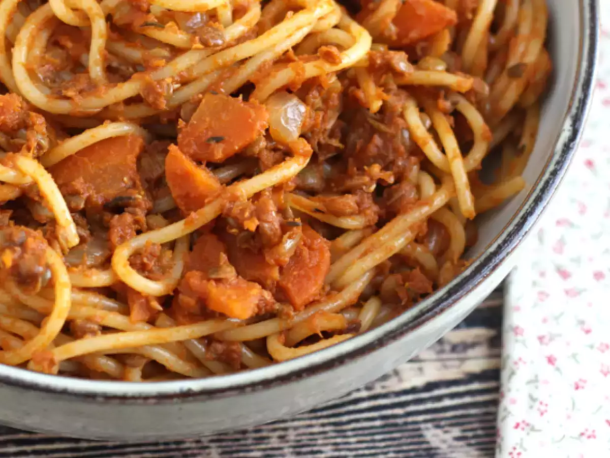 Vegetariánske špagety bolognese! - foto 2