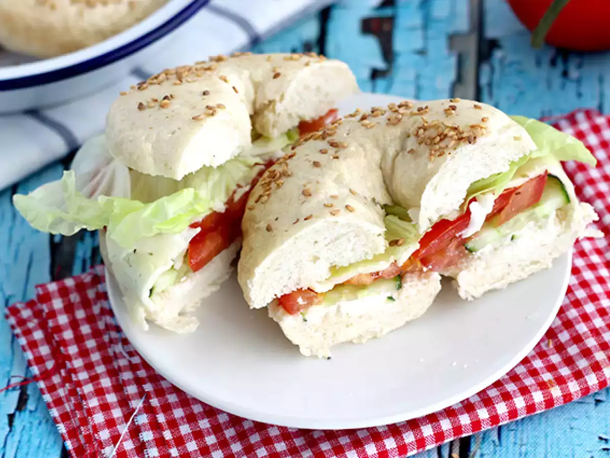 Vegetariánsky bagel - foto 2