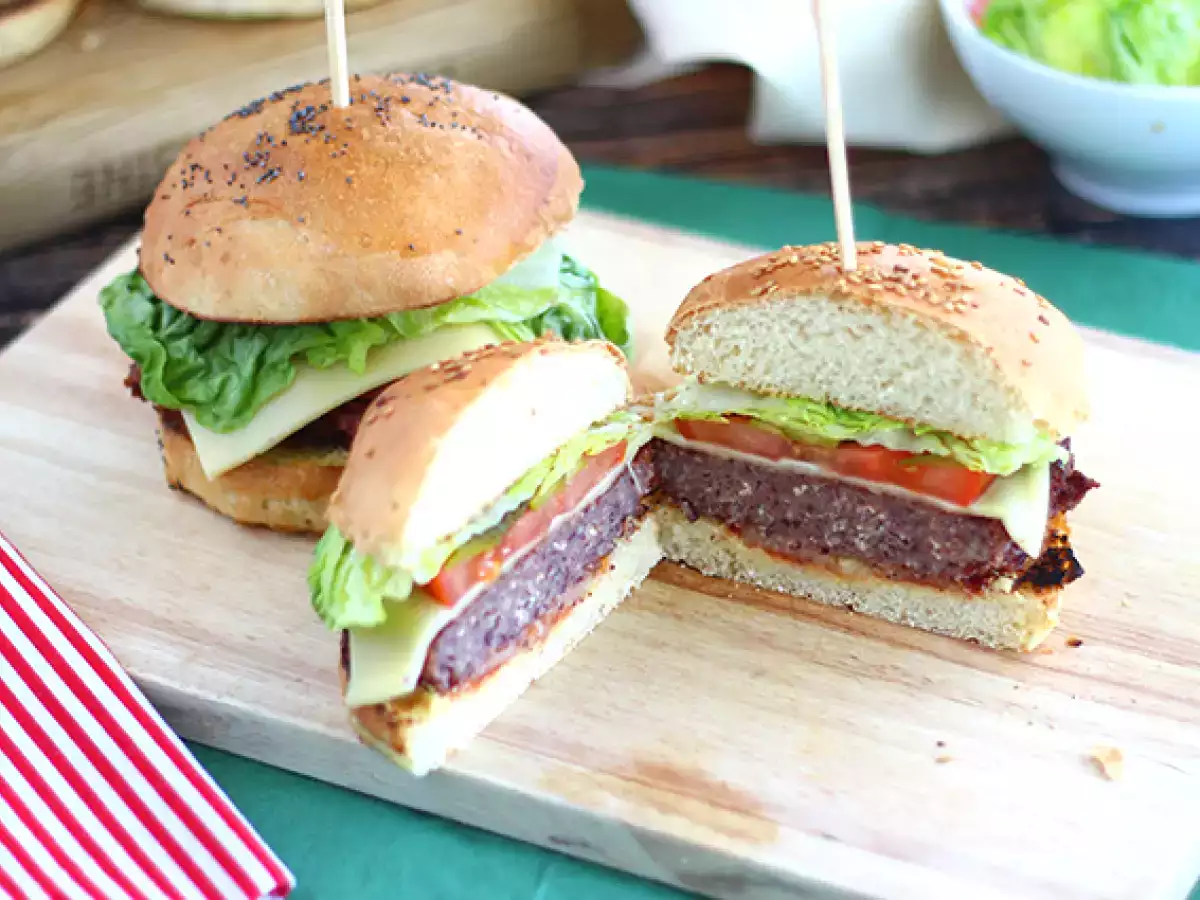 Vegetariánsky burger z červenej fazule - foto 2