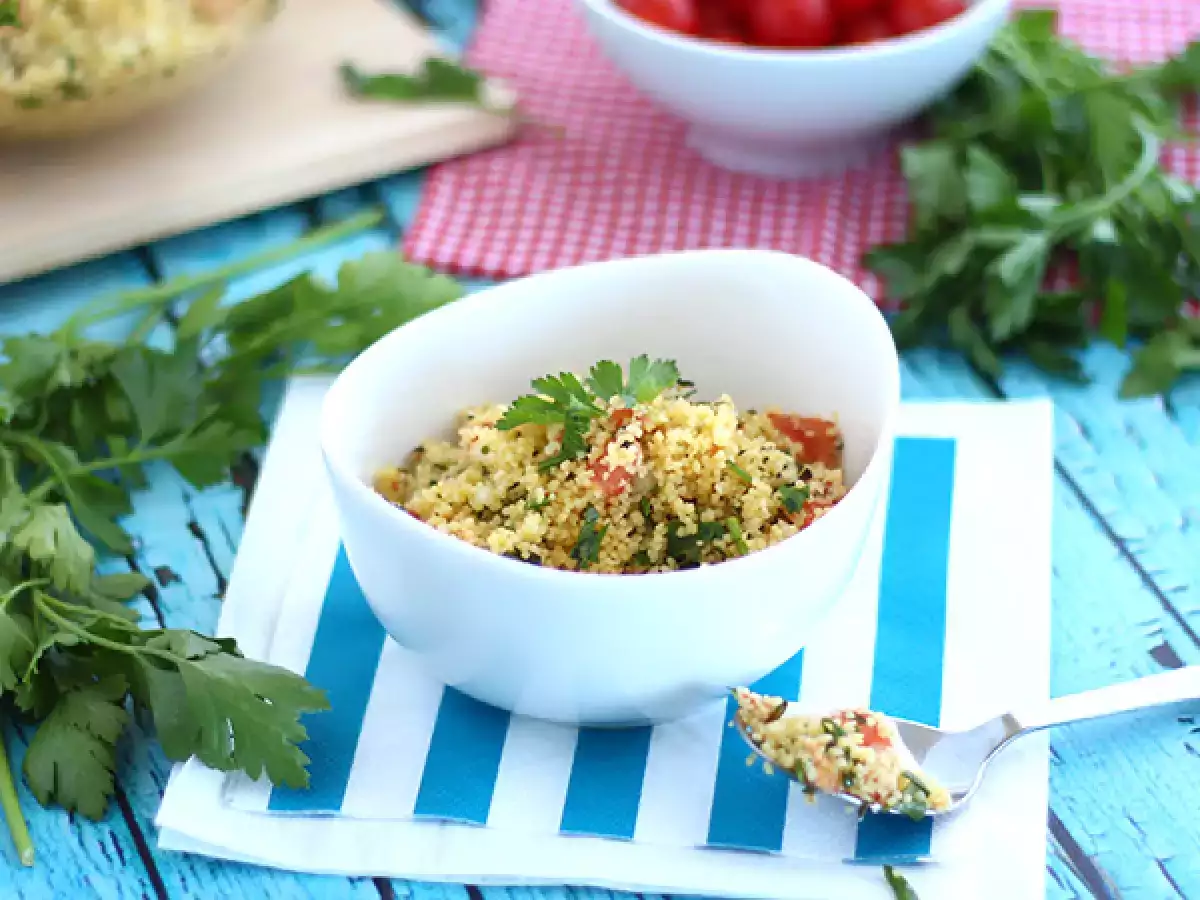 Veľmi jednoduché orientálne tabbouleh - foto 3