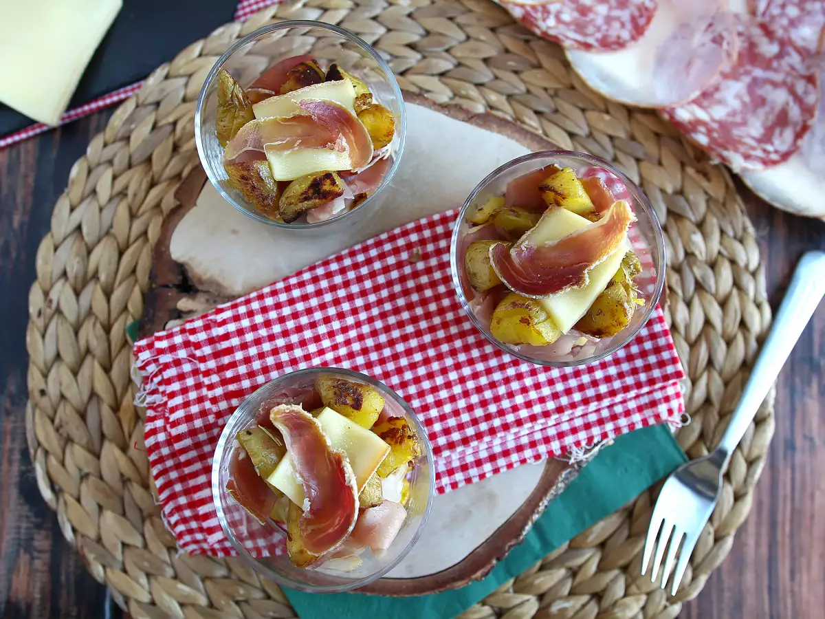 Verrines of raclette (bez spotrebiča): vychutnať si aj ako aperitív - foto 2
