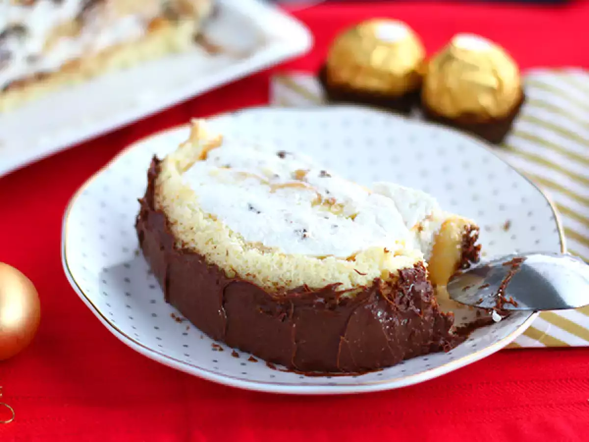 Vianočné poleno s Ferrero Rochers - foto 4