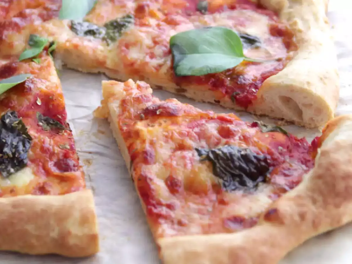 Vlhká pizza Margherita