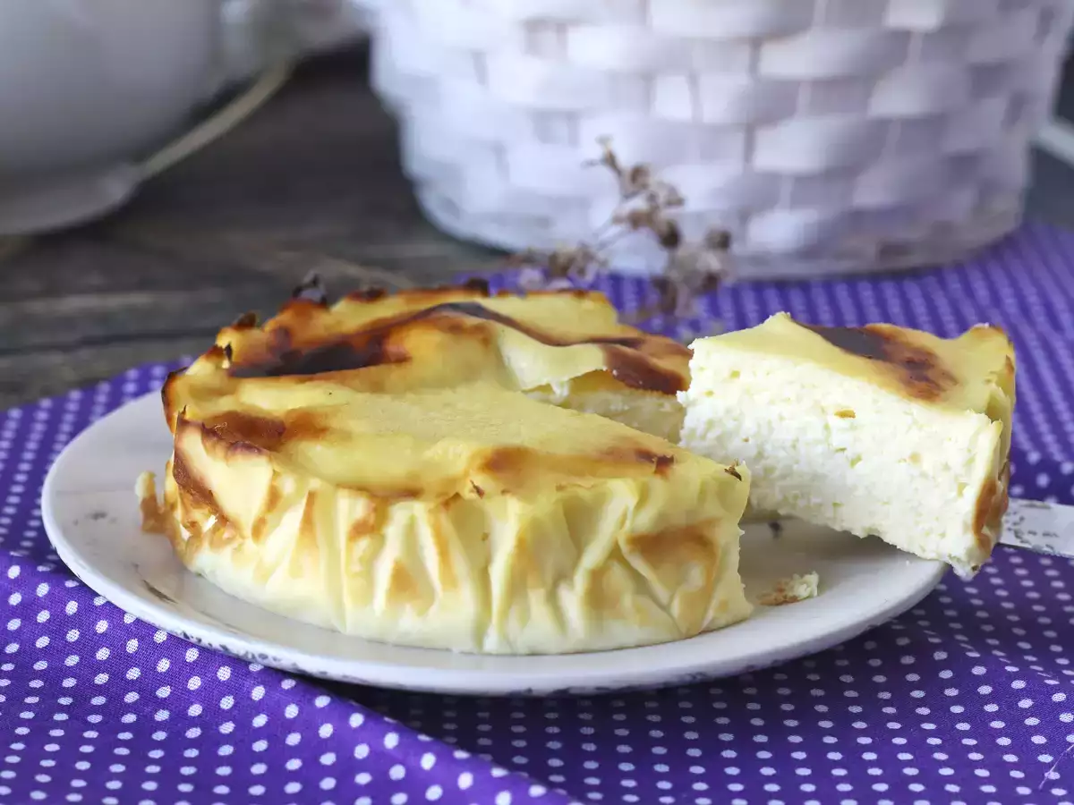 Zdravý tvarohový koláč vo fritéze