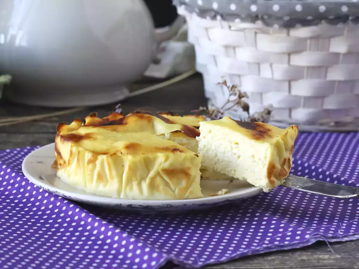 Zdravý tvarohový koláč vo fritéze - foto 3