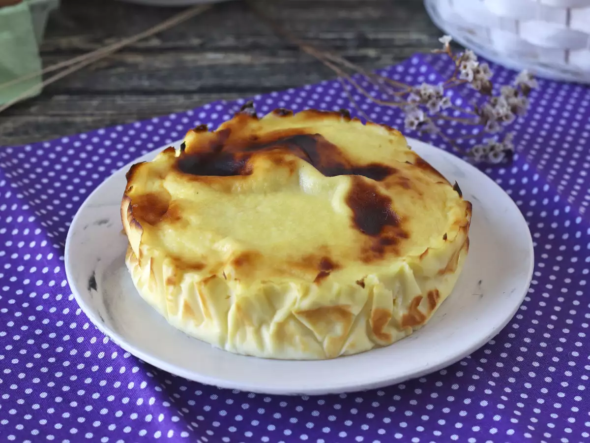 Zdravý tvarohový koláč vo fritéze - foto 4