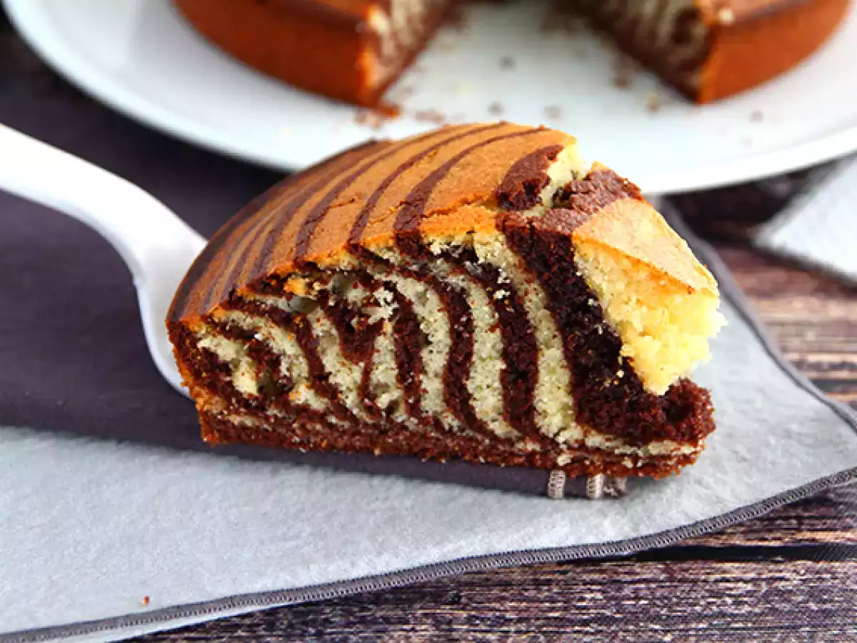 Zebra torta, exotický mramor (taliansky mramor)