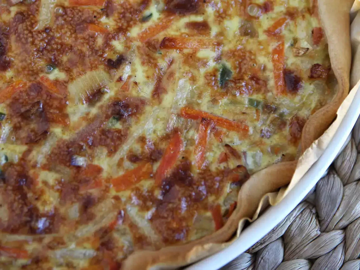 Zeleninový a slaninový quiche, ktorý všetci milujú! - foto 2