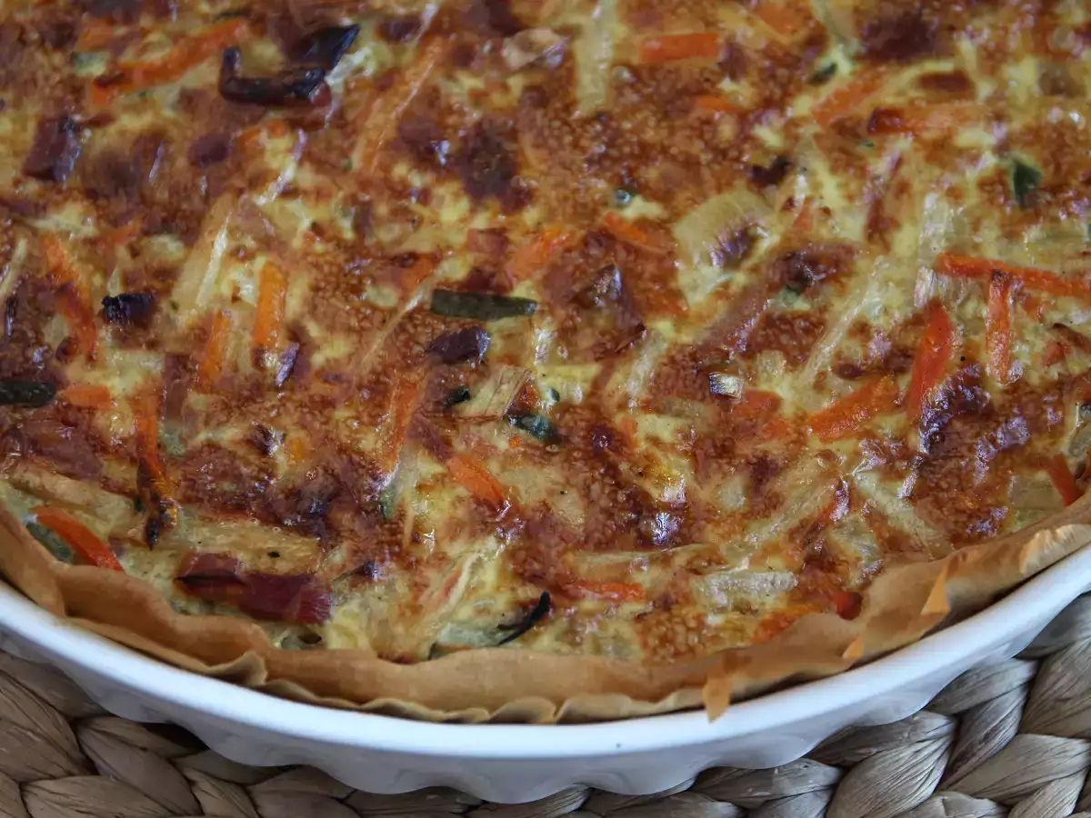 Zeleninový a slaninový quiche, ktorý všetci milujú! - foto 3