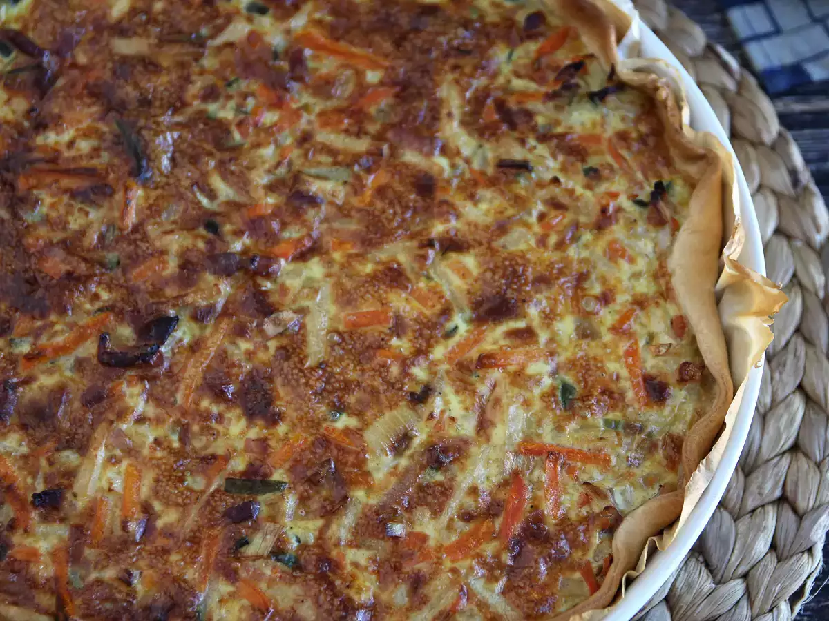 Zeleninový a slaninový quiche, ktorý všetci milujú! - foto 4